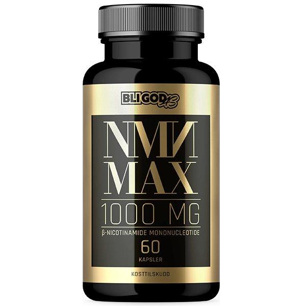 NMN MAX -Nicotinamid Mononucleotide 500mg 60 kaps -Kliniske Tester Avslører 21,6 % Mer NMN enn Oppgitt!