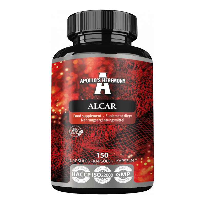 Acetyl L-Karnitin- ALCAR (Acetyl L-Carnitine) 550mg -150 kapsler -Økt fettforbrenning!