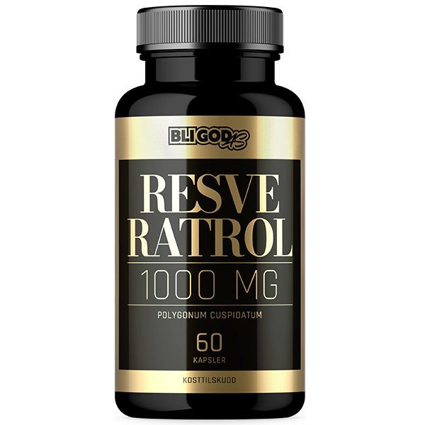 Resveratrol (1000mg per 2 kapsler) 60 kapsler -klinisk testet! anti-aldring effekt