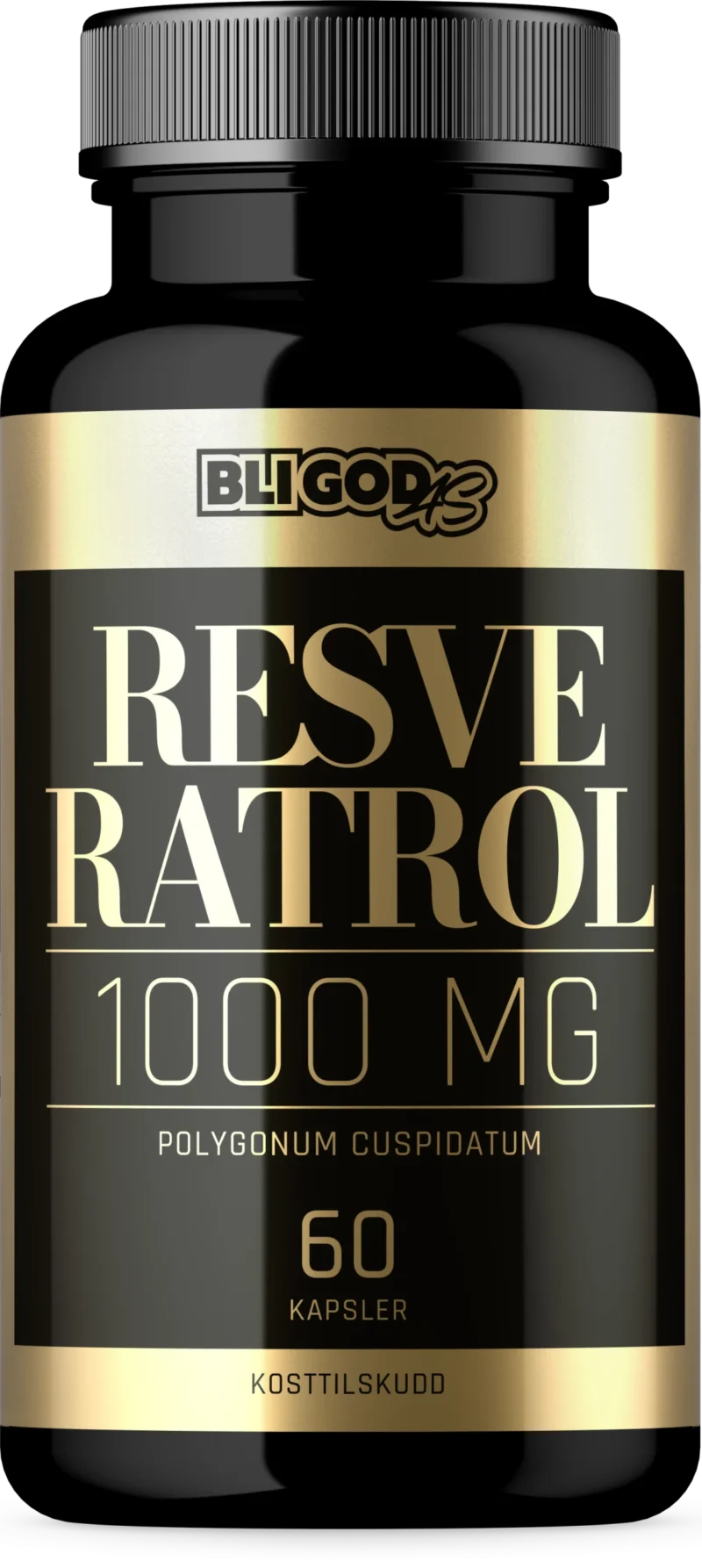 Resveratrol (1000mg per 2 kapsler) 60 kapsler -klinisk testet! anti-aldring effekt - Bilde 3