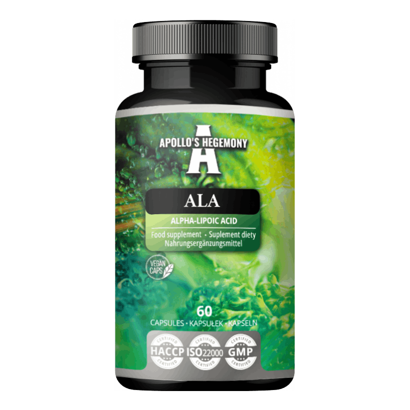 ALA Alpha Lipoic Acid 600 mg - 60 kapsler
