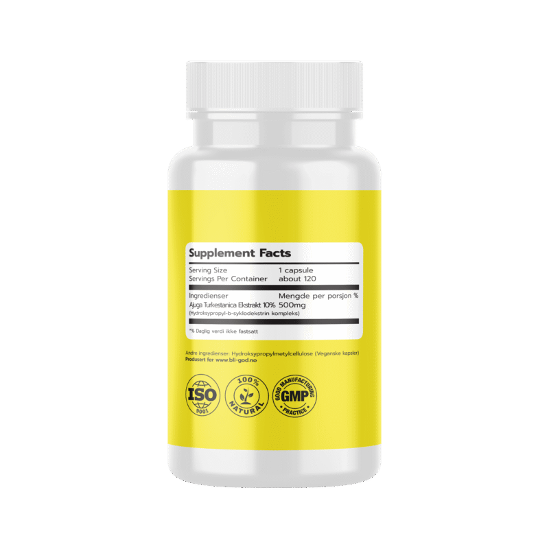 Turkesterone, 120 kaps 500 mg - Bilde 2