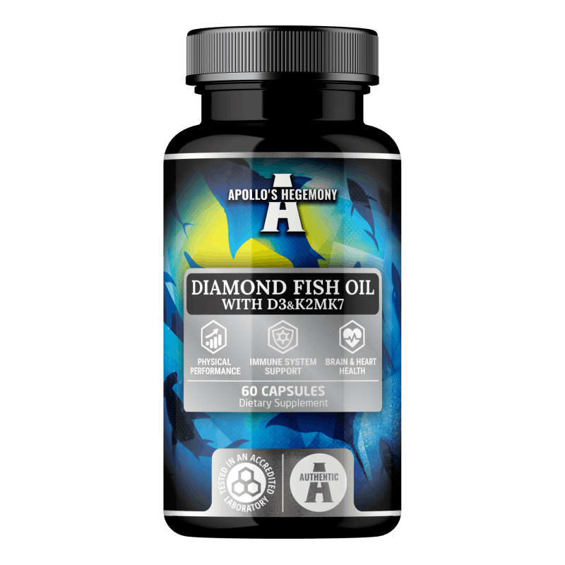 Høykonsentrert Omega-3 1000mg + D3&K2 60 kaps (330mg EPA+220mg DHA)
