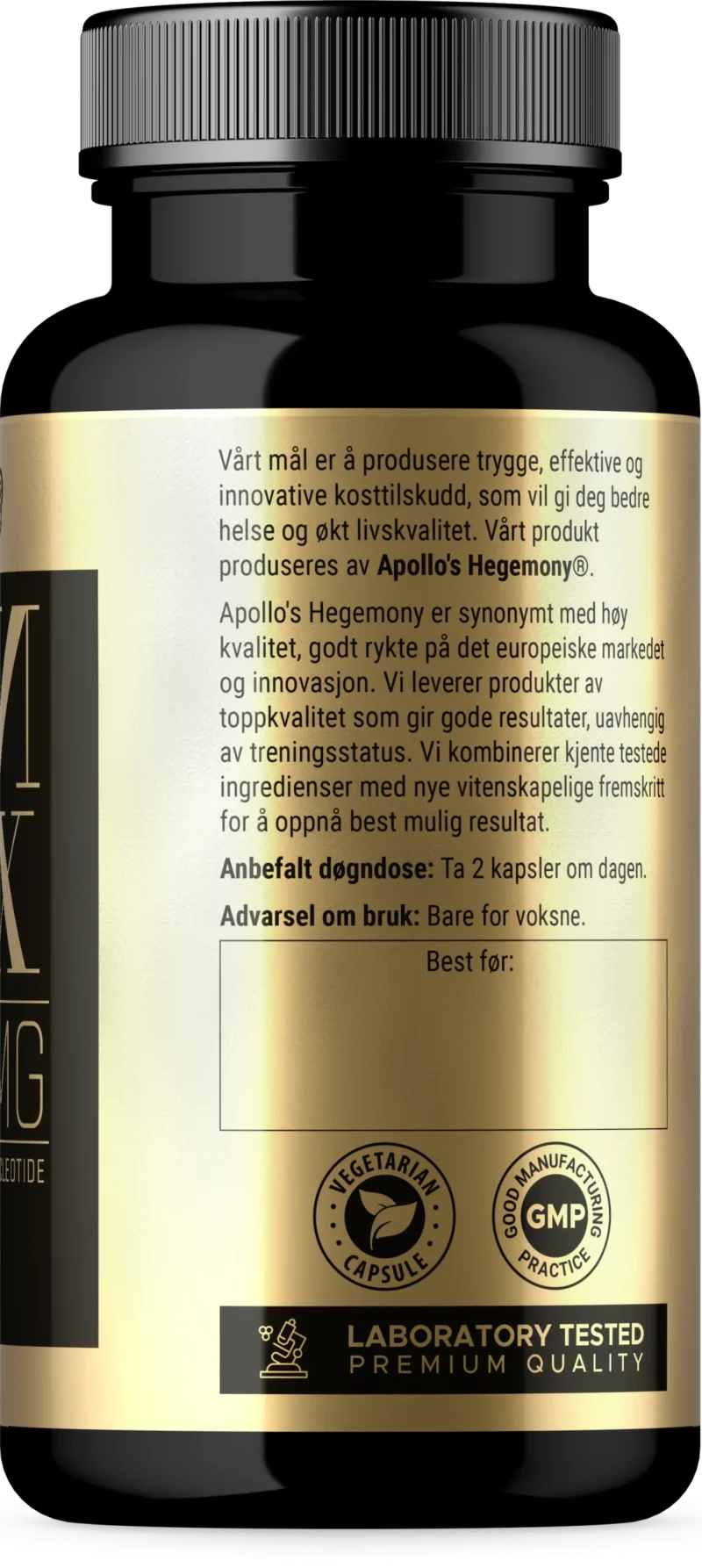 NMN MAX -Nicotinamid Mononucleotide 500mg 60 kaps -Kliniske Tester Avslører 21,6 % Mer NMN enn Oppgitt! - Bilde 4