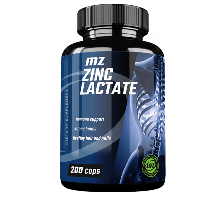 Zinc Lactate 200 kapsler - Lett absorberbar sink for bedre immunforsvar og velvære