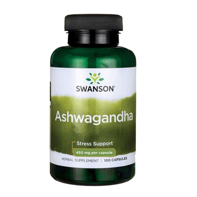 Ashwagandha 450 mg 100 kaps. SWANSON