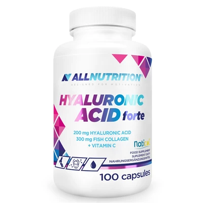 Hyaluronsyre Forte 200 mg + Kollagen & Vitamin C – 100 kapsler