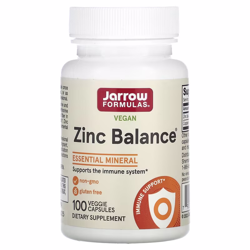Zinc Balance 15 mg + Copper 1 mg – 100 kapsler -Jarrow Formulas
