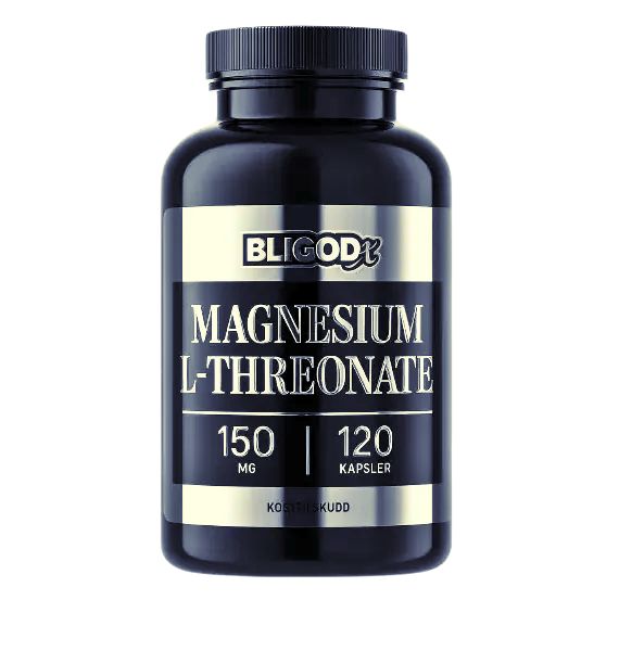 Magnesium L-Treonat 120 kaps-150mg per porsjon- Bli God AS